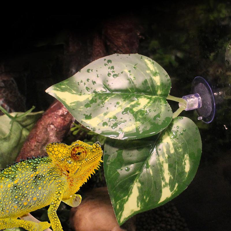 Landscaping Simulation Plant  Leaf With Suction Cup Landscaping Plant For Fish Tank