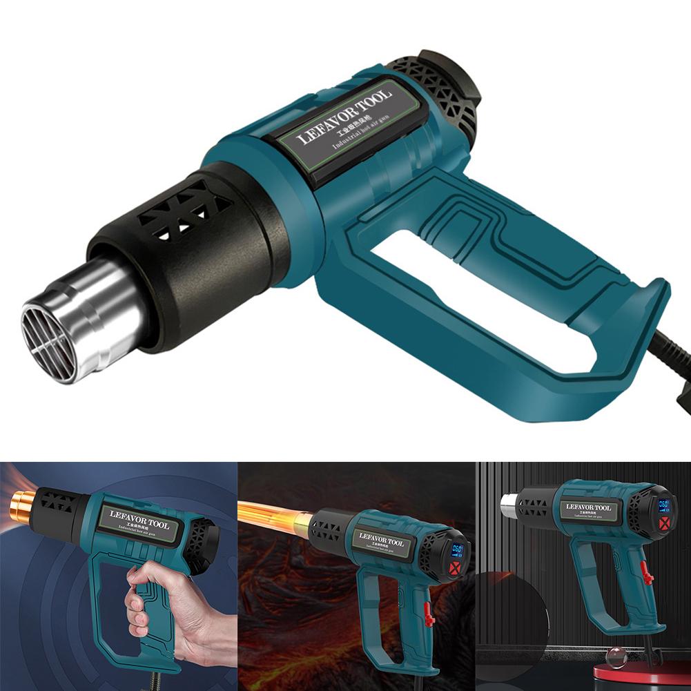 2000W Horkovzdušná pistole Stroj na horký vzduch 110V 220V Ruční elektrická horkovzdušná pistole Průmyslová horkovzdušná pistole Nástroje pro pájecí stanici se 3 tryskami