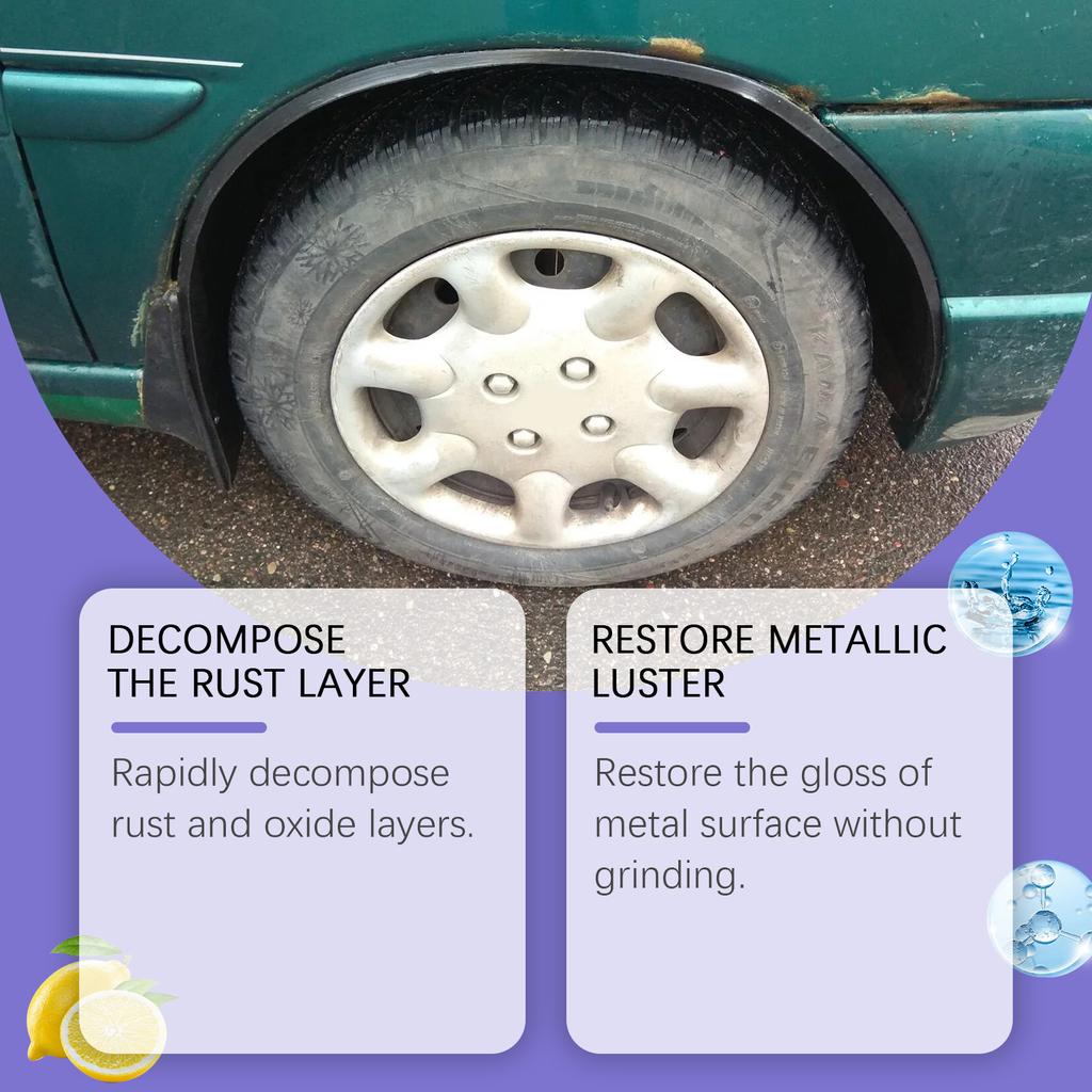 Super Strong Rust Removal Spray and Car Polishing Protector Two-Piece Set, Does Not Damage Metal Surface,30ml+100ml