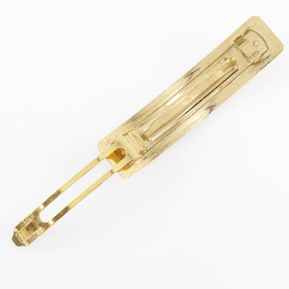 Chanel Valletta Logo Vintage Gold Plated Gold Women Used