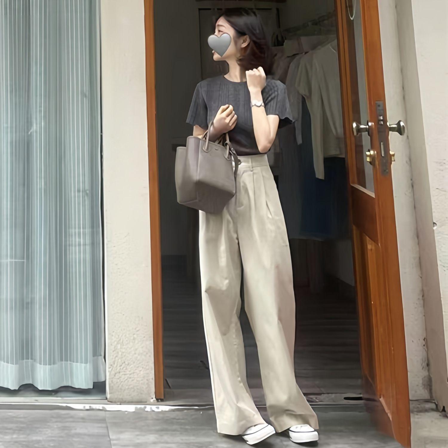 

Women s Summer High Waist Wide Leg Pants & Top Set - New Fashion 2026 Medium
