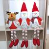 Christmas Plush Doll Desk Decoration Stuffed Toy Sitting Santa Snowman Reindeer Figure For Tabletop Mantels Display