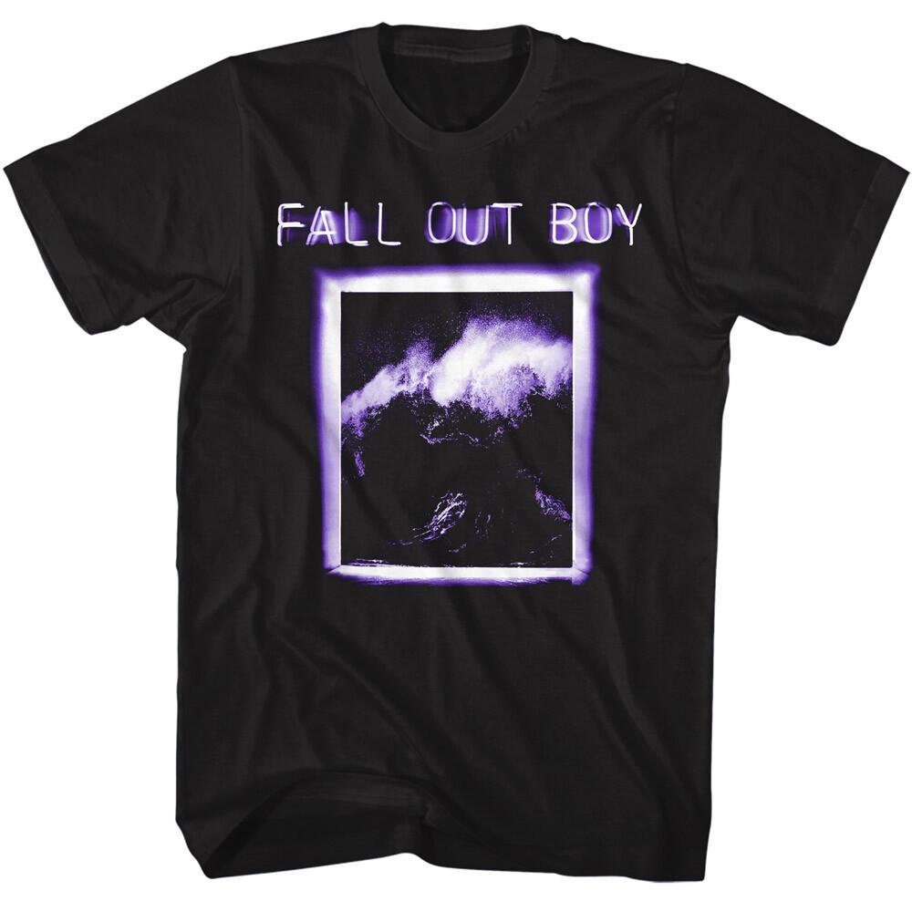 Fall Out Boy Men039;s T-Shirt Electric Wave Rock and Roll Band Tour New Unisex T-Shirt L