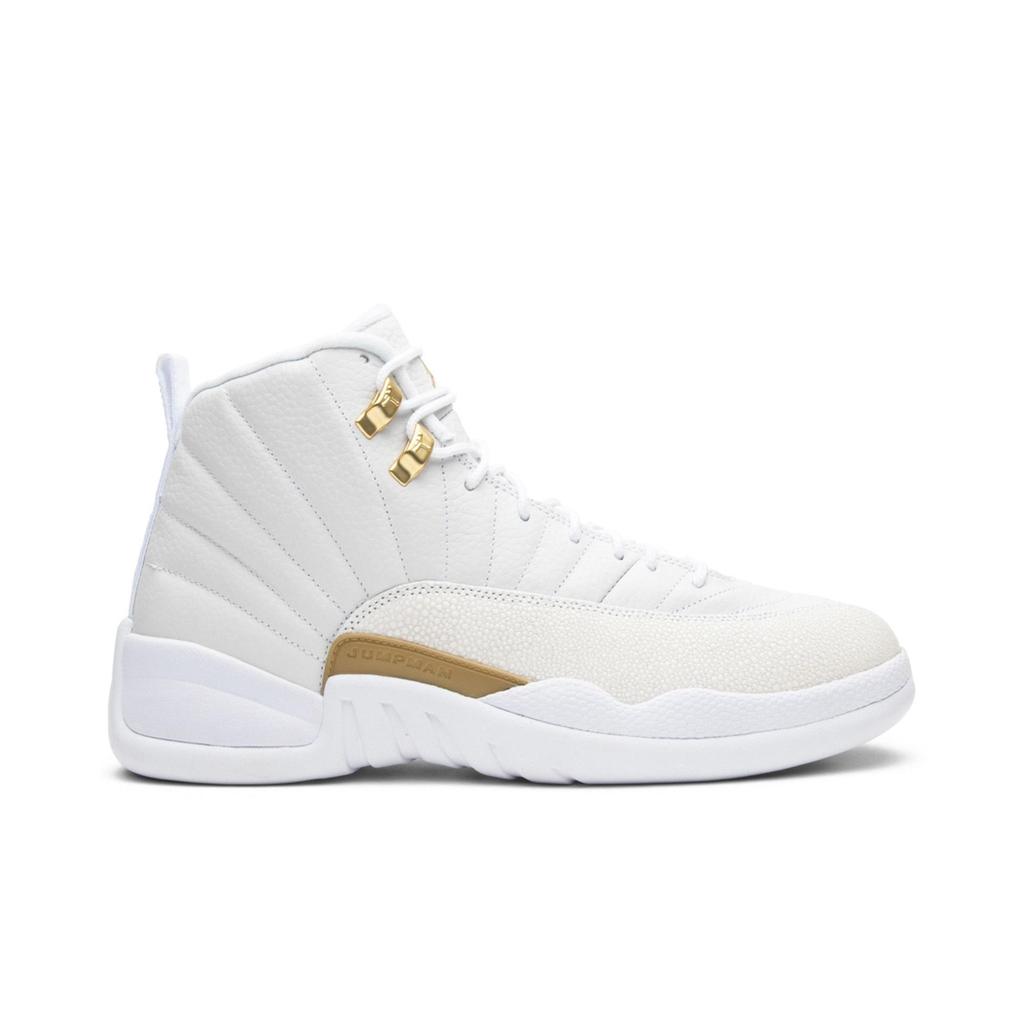 OVO Air Jordan 12 Retro 'White' (Unisex) White / Metallic Gold-White Vintage Basketball Shoes 873864 102
