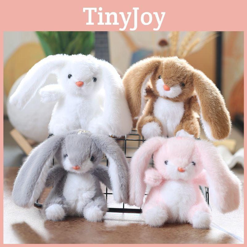 Rabbit Plush Cute Toy Keychain Pp Cotton Stuffed Bag Decor Gift For Kids Girls