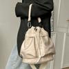 2025 New Nylon Large-capacity Yang Mi Same Bucket Bag Feeling Portable Drawstring Shoulder Messenger Bag