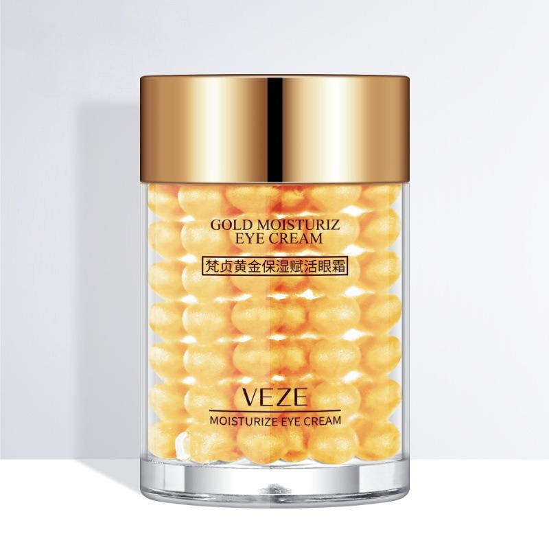 24K Gold Eye Cream Moisturizing Anti Puffiness Anti Wrinkle Remove Dark Circle Anti-Aging Women Eye Care