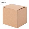 50PCS Brown Boxes With Lids Candy Box Wrapping Supplies Kraft Paper Box  Crafting