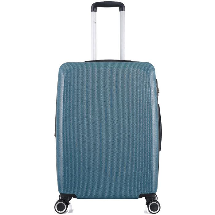 Lot de 3 valises Extensible Rigide Trolley Polycarbonate - LYS Paris 379/3 - Menthe