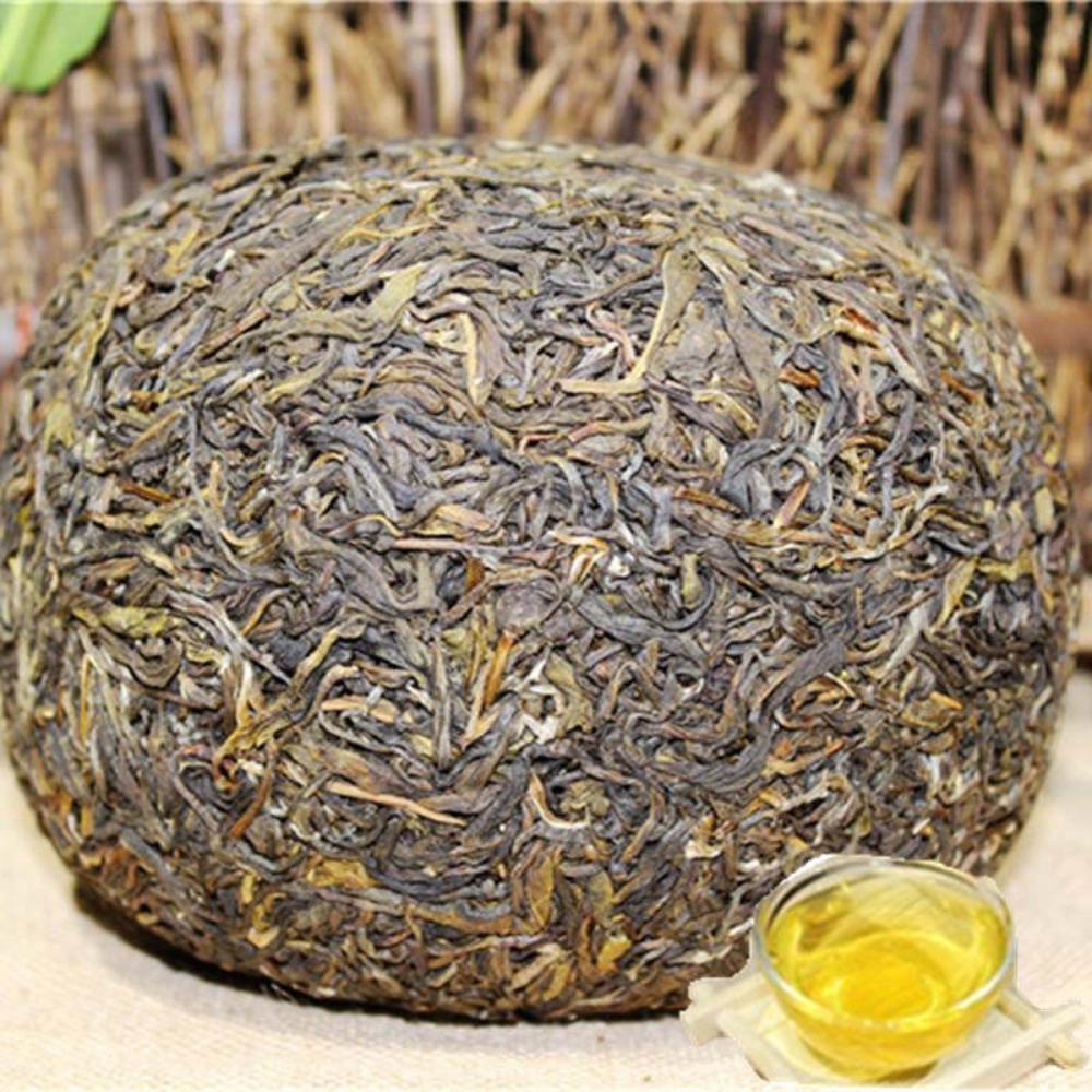 1000g Yunnan Pu-erh Gold Melon Tribute Herbal Energy Tea 01