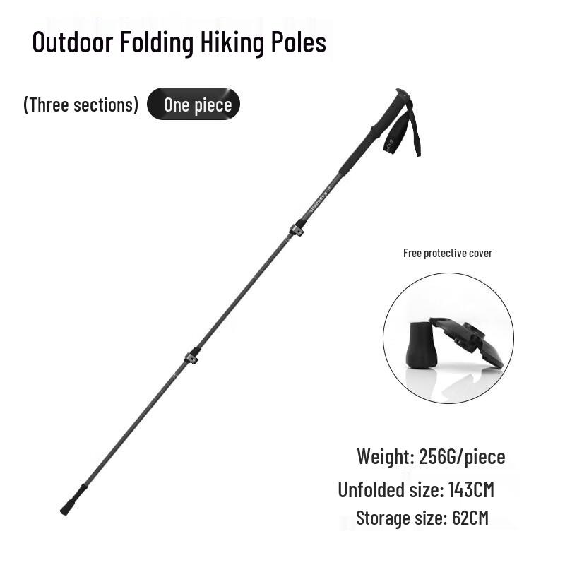 TANERDD Ultralight Foldable Aluminum Hiking Pole