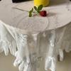Retro Lace Tablecloth French Style Coffee Table Cloth Bedside TableCover Wedding Party Dining Home Decor Picnic Background Cloth
