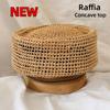 2026 New Natural 100% Raffia Fedoras Berets Hat Women Summer French Retro Dome Top Pillbox Hat Females Vacation Beach Straw Hat