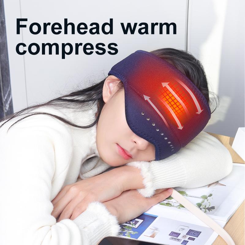 Electric Head Massager Eye Massager with Airbag Hot Compression Kneading Dredge Meridian Temple Sleep Aid Massager