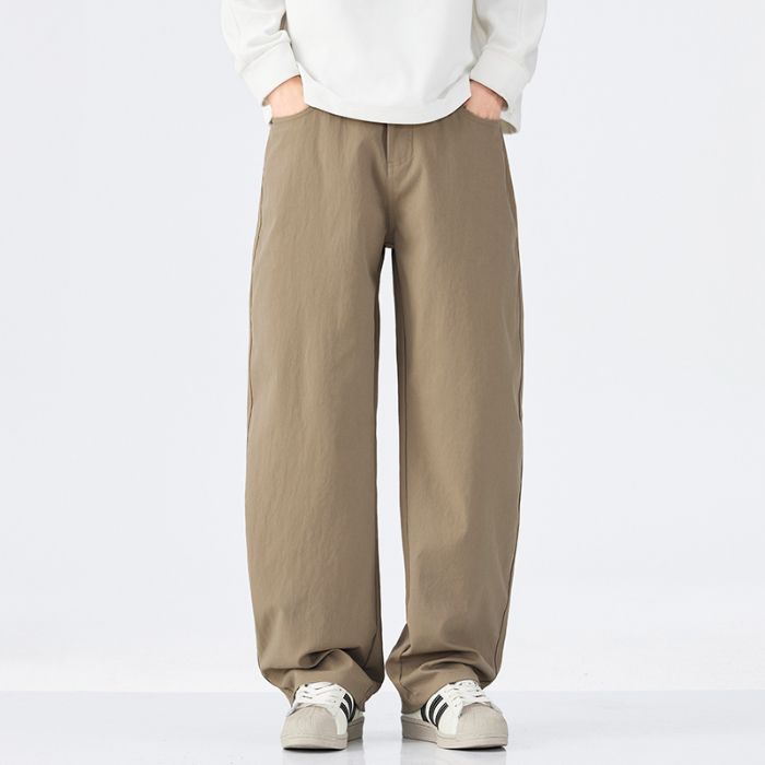 Minger | Retro trendy brand loose wide-leg casual pants men's autumn new drape straight pants