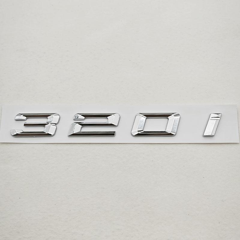 3D ABS Car Letters Logo 320d 320i Rear Trunk Badge Sticker Decals For BMW 320d 320i G20 F30 E90 Auto Exterior Accessories EJ3