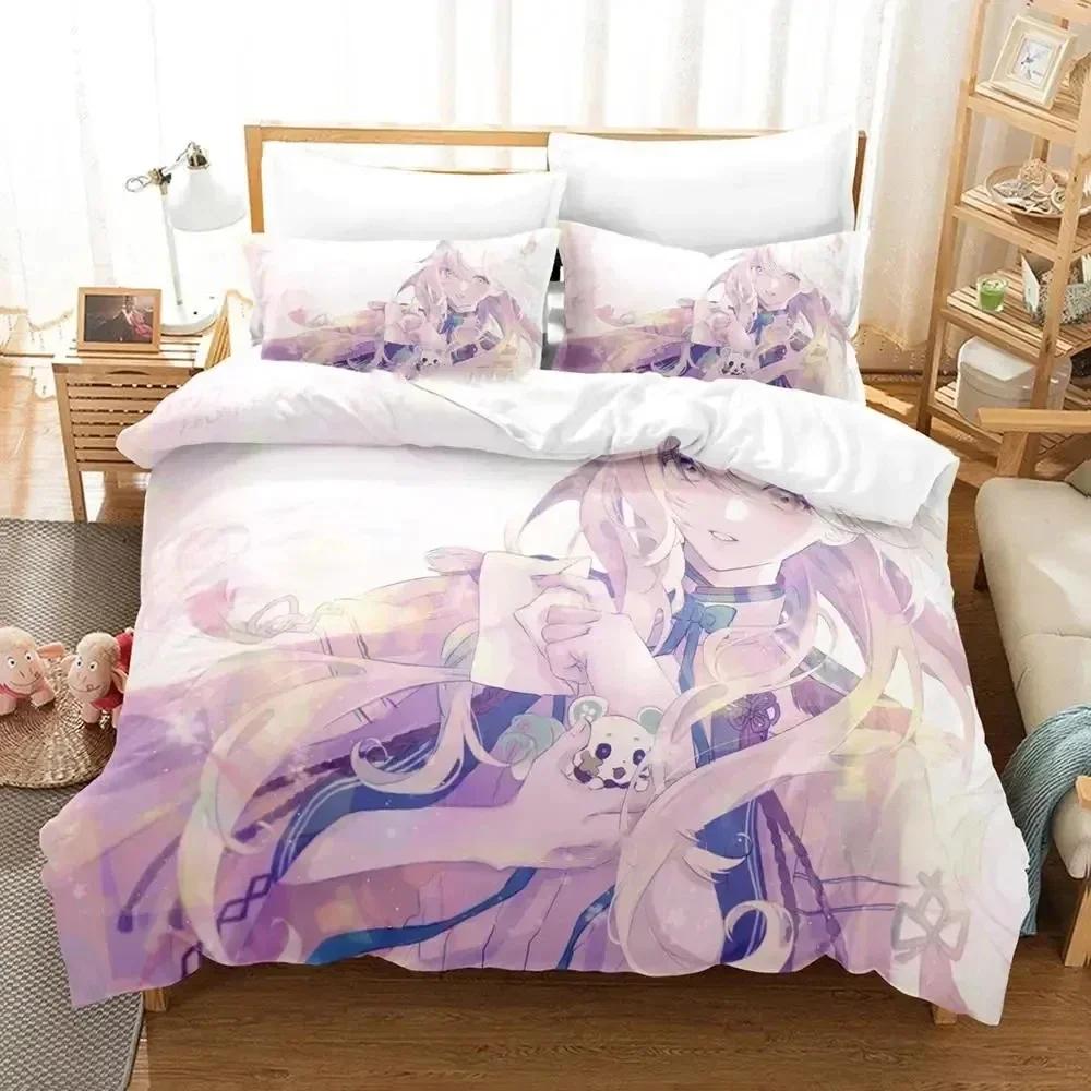 3D Anime Game Olympia Soire Printed Bed Set Duvet Cover Pillowcase Bedding Set Bed Linen Sheet Quilt Cover Full Queen King Size