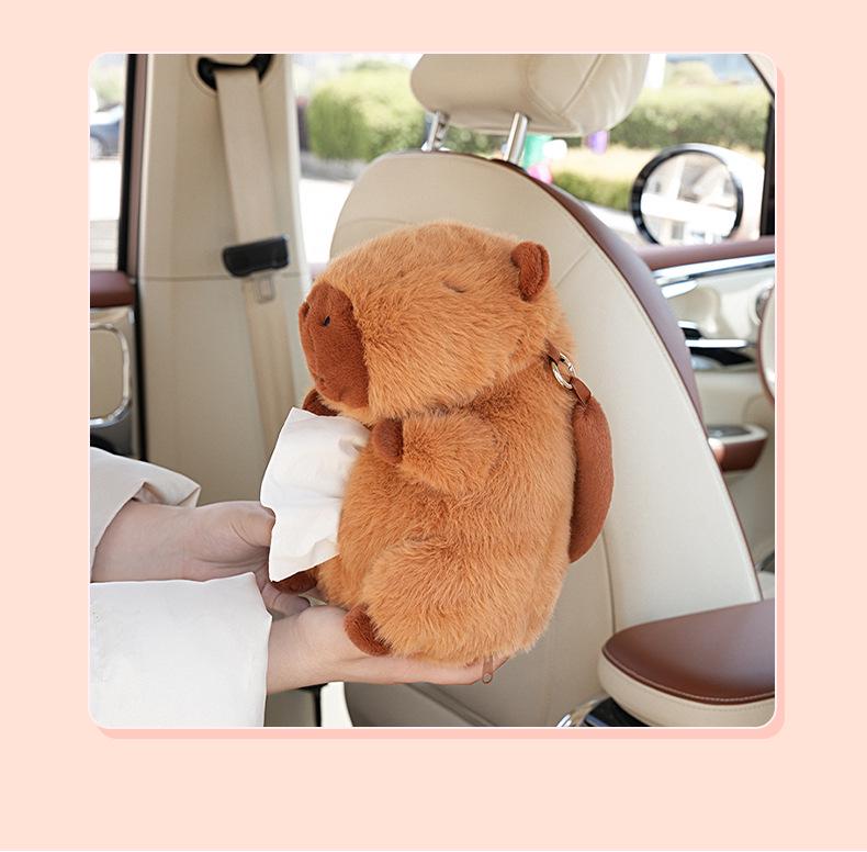 Capybara Car Hanging Tissue Box Holder