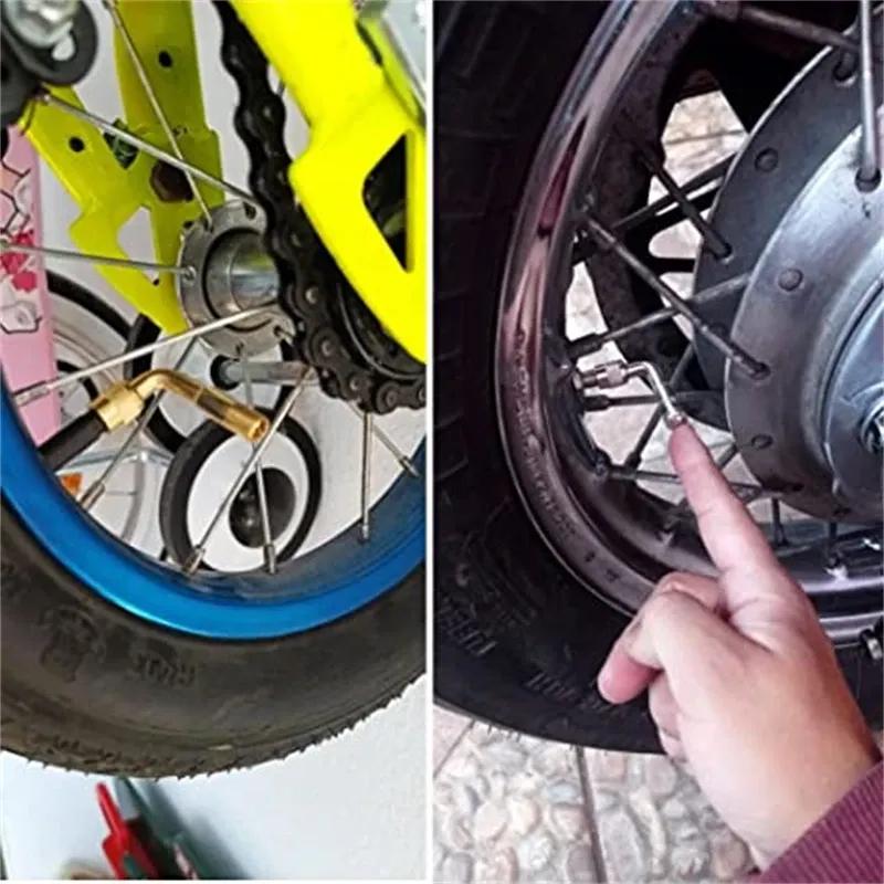 45 90 135 Degree Angle Tire Valve Extension Adapter Car Valve Stem Adapter for Car Truck Motorcycle Cycling Accessories