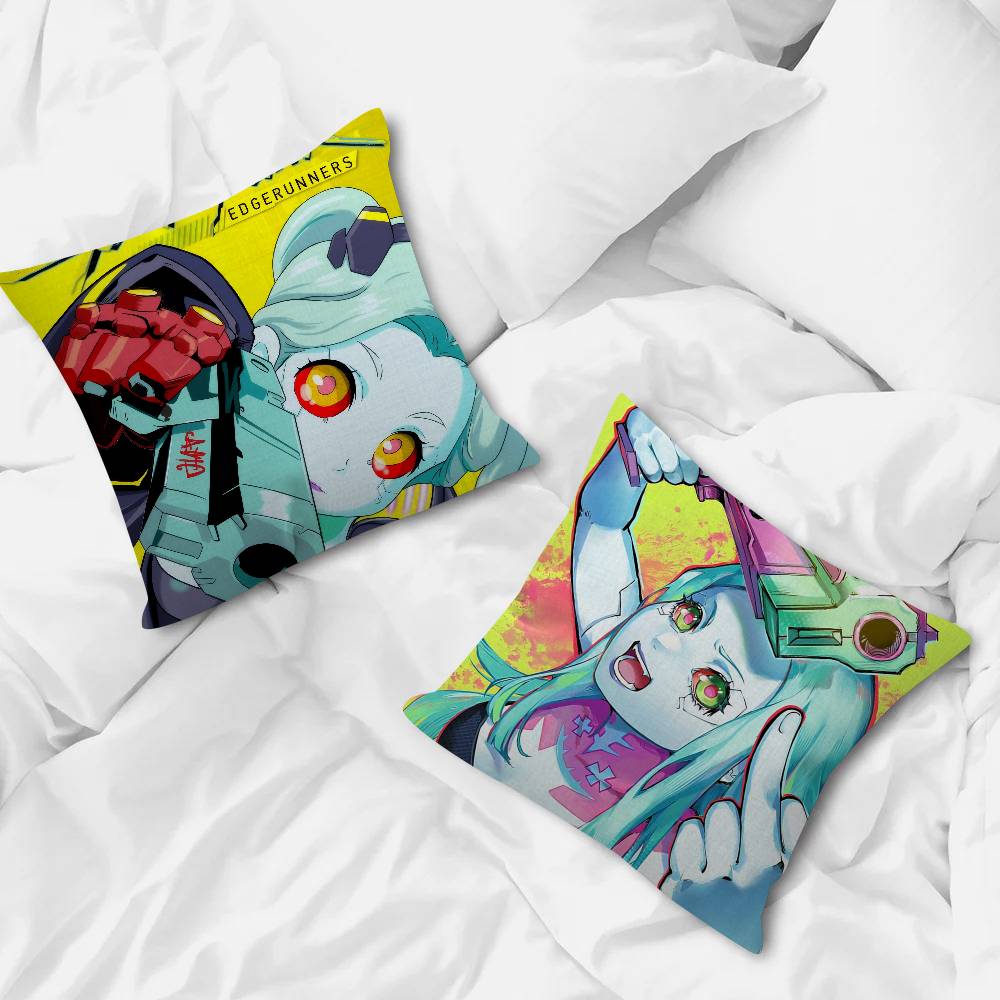 Game Samurai C-Cyberpunk Rebecca Pillowcase Toon Gift Cushion Cover Bedroom Home Sofa Chair Seat Decor Pillow Case