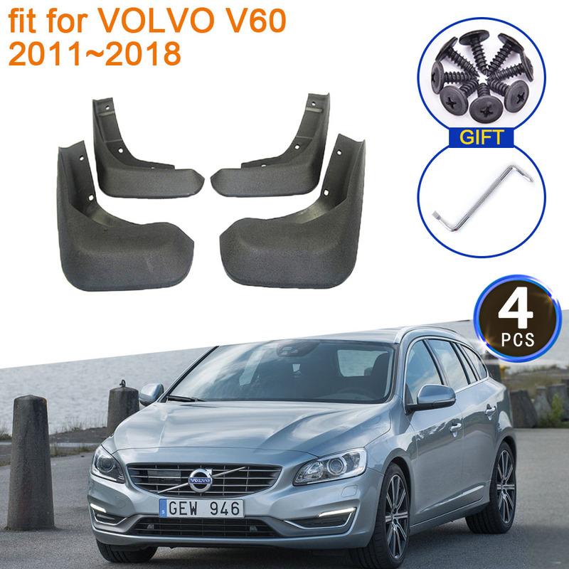 

For VOLVO V60 2011 2012 2013 2014 2015 2016 2017 2018 Mud Flaps Mudguards Splash Fender Guard Front Rear Car Stying Accessories