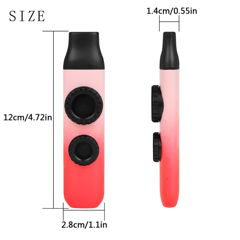 Easy to Playing ABS Construction Kazoo with Double Membrane Design Ideal for Beginners Children and Family Activity