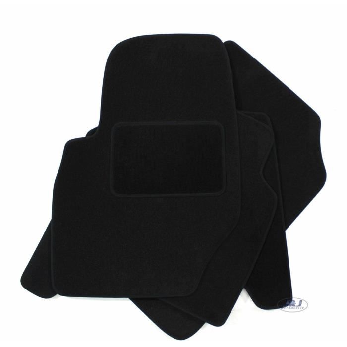 Tapis De Sol Noir Velours - J&J AUTOMOTIVE - Sur Mesure - Hyundai Ducato 2-P. - Antidérapant - Imperméable
