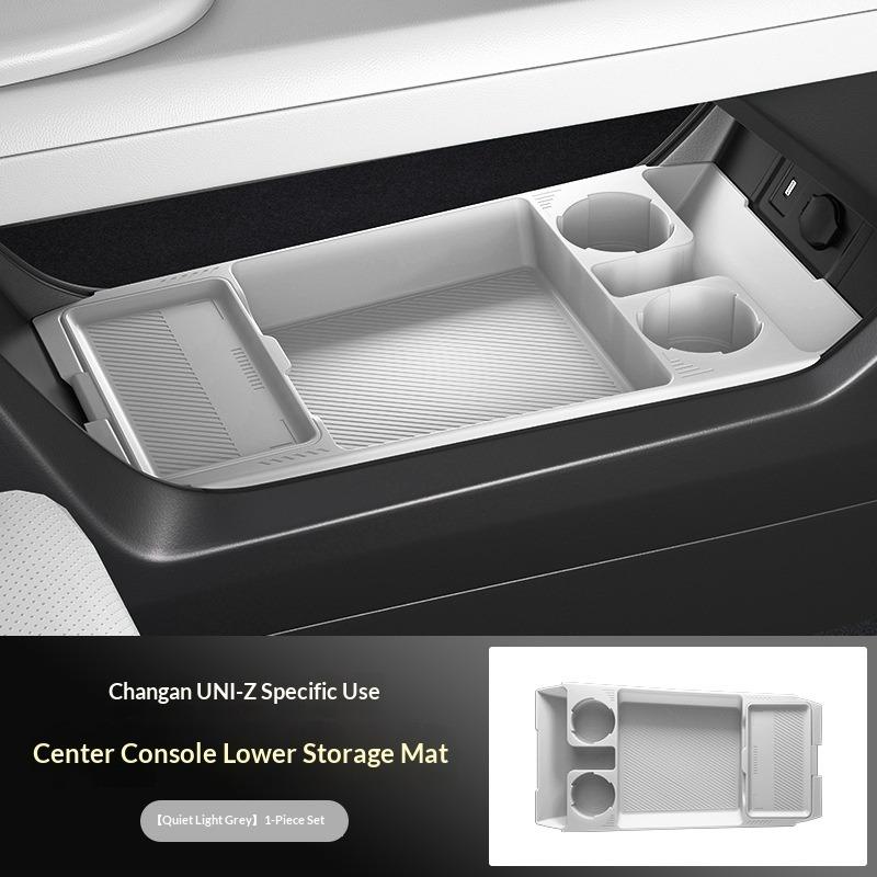 Suitable for Changan Uni-z Center Control Storage Box Armrest Box Lower Storage Storage Pad Car Interior Restoration Accessories