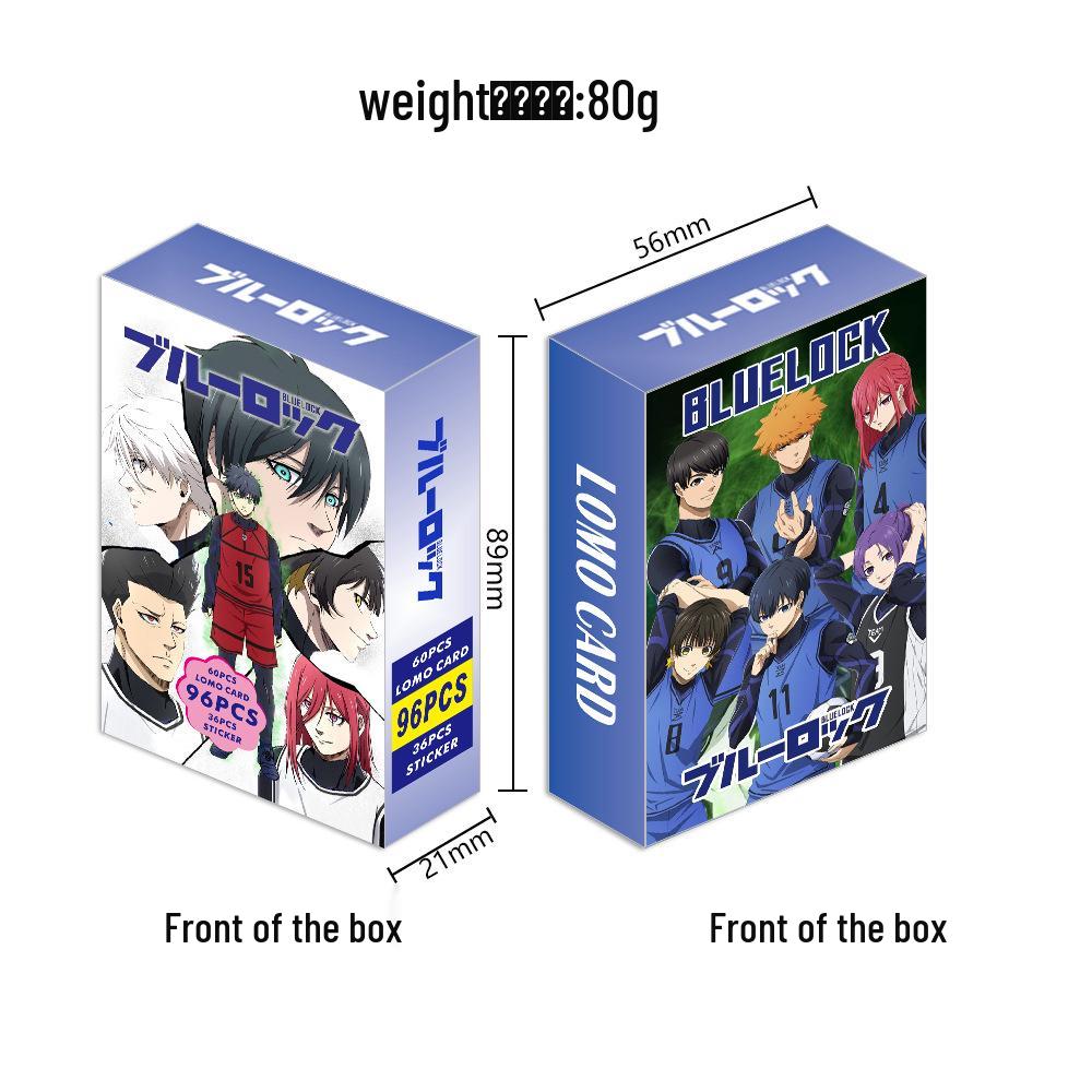 

96 Аниме-открыток Blue Lock: Двусторонние карточки LOMO, стикеры, фотографии