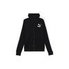 Logo Print Patchwork Stand Collar Jacket Men Outerwear Black 599331-01