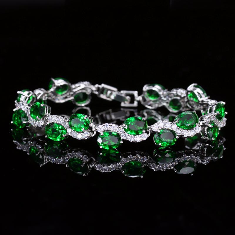 18k Zircon Bracelet - European & American Fashion, Simple Korean Style Jewelry for Women
