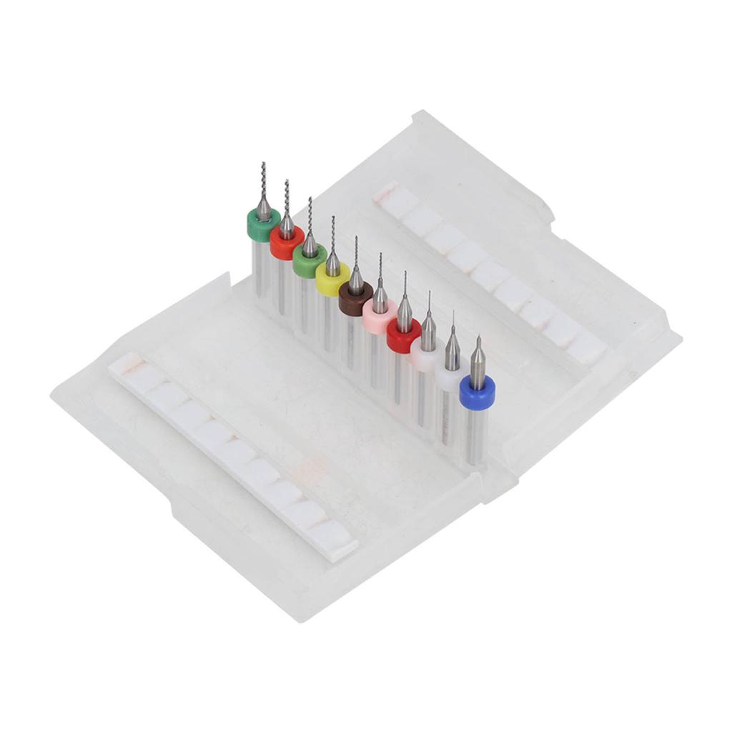 10 Pcs   Drill Bit Set 1Celsius8in Shank Tungsten Steel Strong Abrasion Resistance High Hardness Drill Bits