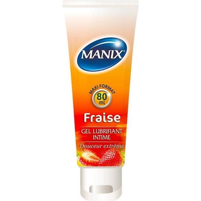 Manix Gel Lubrifiant Intime Fraise 80ml