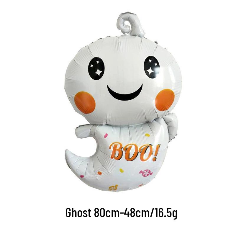 Aluminum Foil Balloons: Halloween Decorations with Ghosts, Skeletons, Pumpkins, and Bats