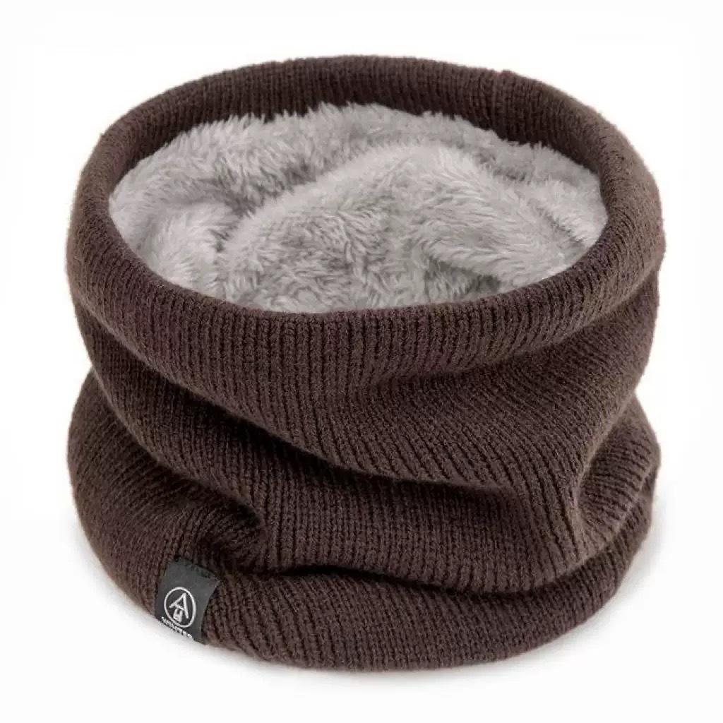 Upgraded Model Women Knitted Scarf Solid Cashmer Like Winter Scarves Lady Warm Thick Unisex Men Neck Scarfs Ring