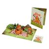 3D Bear Pop-Up Greeting Card - Cute Bear Paper Sculpture Card, Standing Decor, Birthday Gift