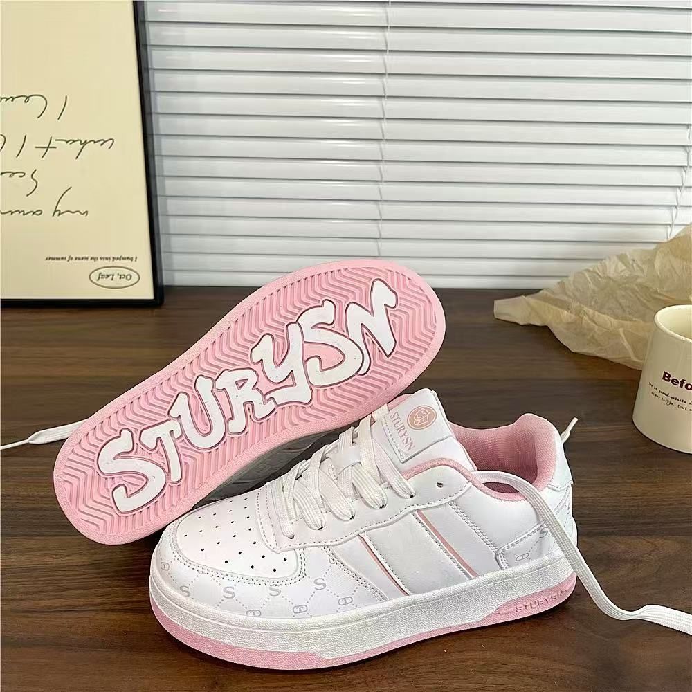 

Корейская версия нишевых кроссовок на платформе Ice Blue Board, женские кроссовки Ins Tide 2025, весна, новые универсальные белые кроссовки для спорта и отдыха 40