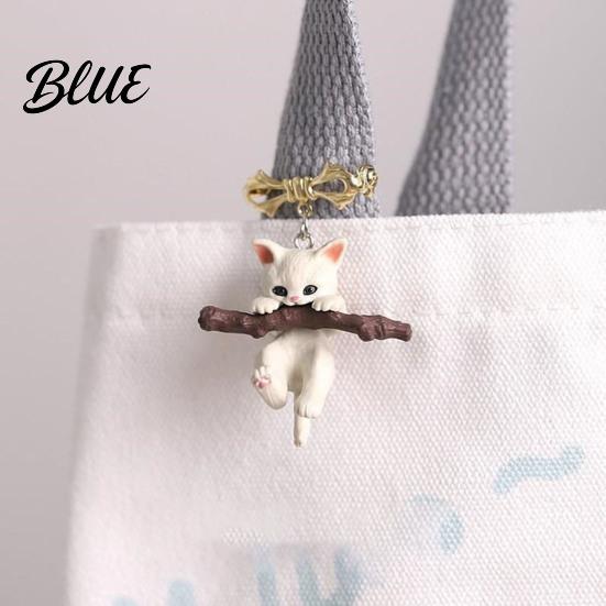 Brooch Pin Outfit Accessory Women Bow Cat Hug Branch Design