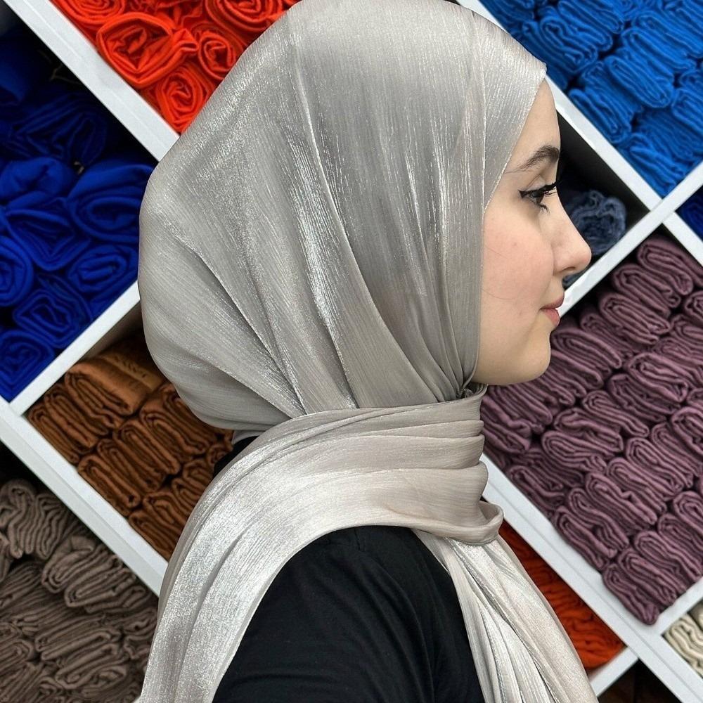 Silk Headscarf Bandana Wraps Shawl Fashion Islamic Turban  Party