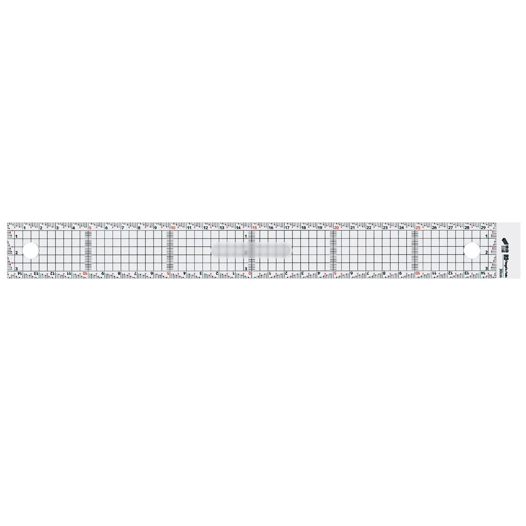 Niigata Seiki SK Catch-up Graph Ruler Kaidan Scale 30cm CGS-30KD Clear