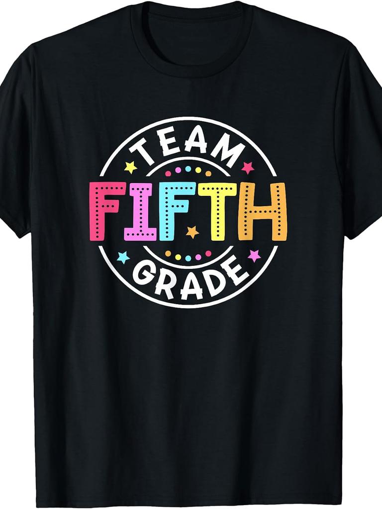 Unisex T-shirt Team Fifth Grade Teacher Back to School 5th Grade Squad T-Shirt