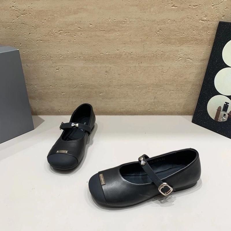 French Small Fragrant Ballet Shoes Women's 2025 Autumn New Color Matching Flat Heel Mary Jane Versatile Soft-soled Grandma Shoes