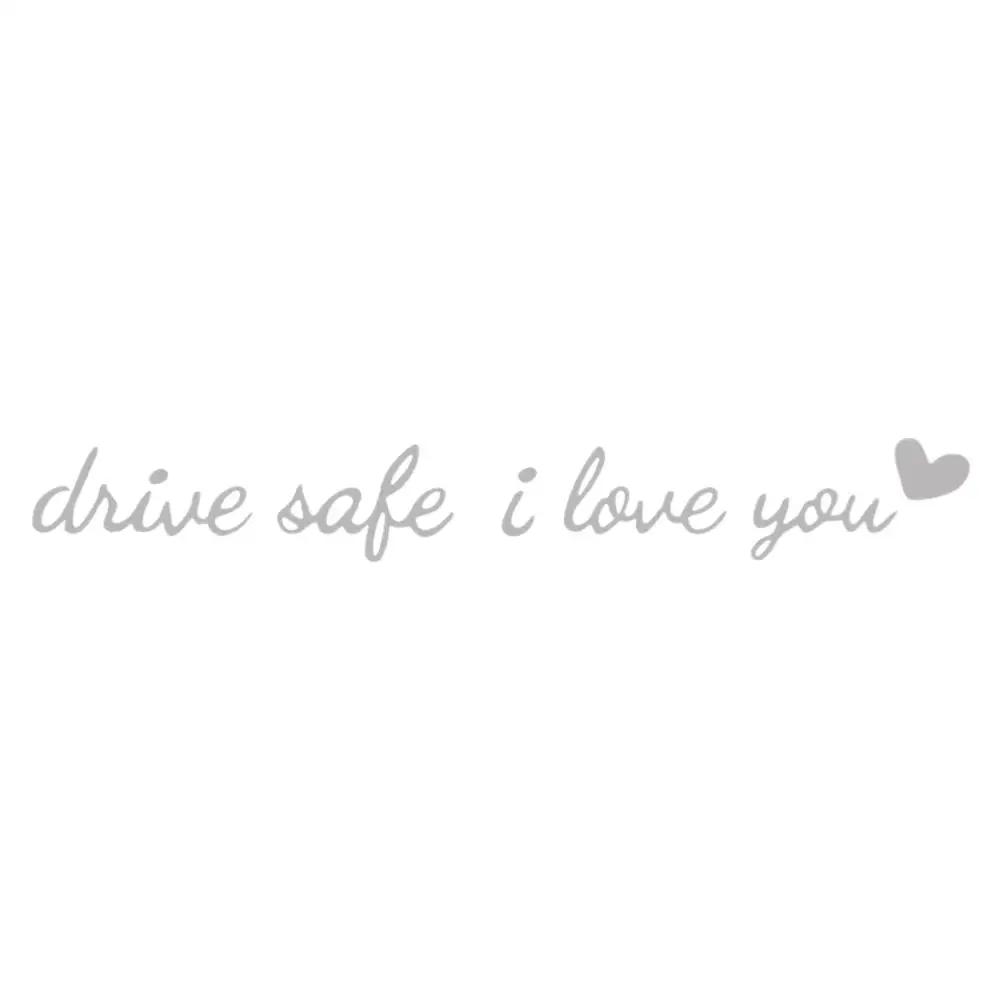 Universal Car Safety Mirror Window Sticker Decal Drive You I Love Decals Interior Safe Automotive Decor J9G3