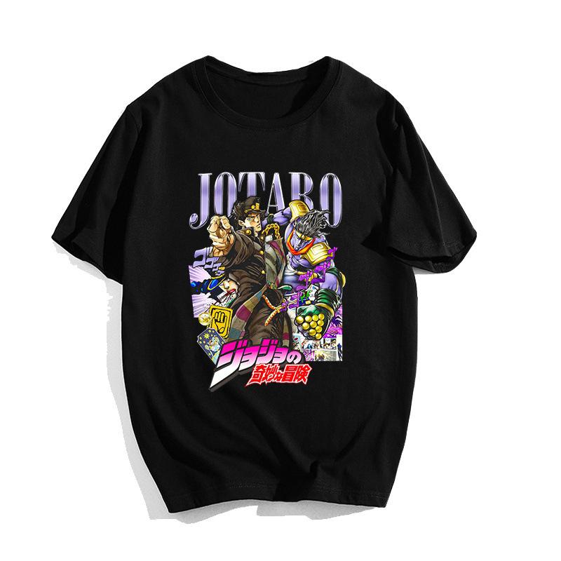Yoshikage Kira Jojos Bizarre Adventure Anime Trend T-Shirt Baumwolle Grafik-T-Shirt Unisex Unisex Sommer Streetwear