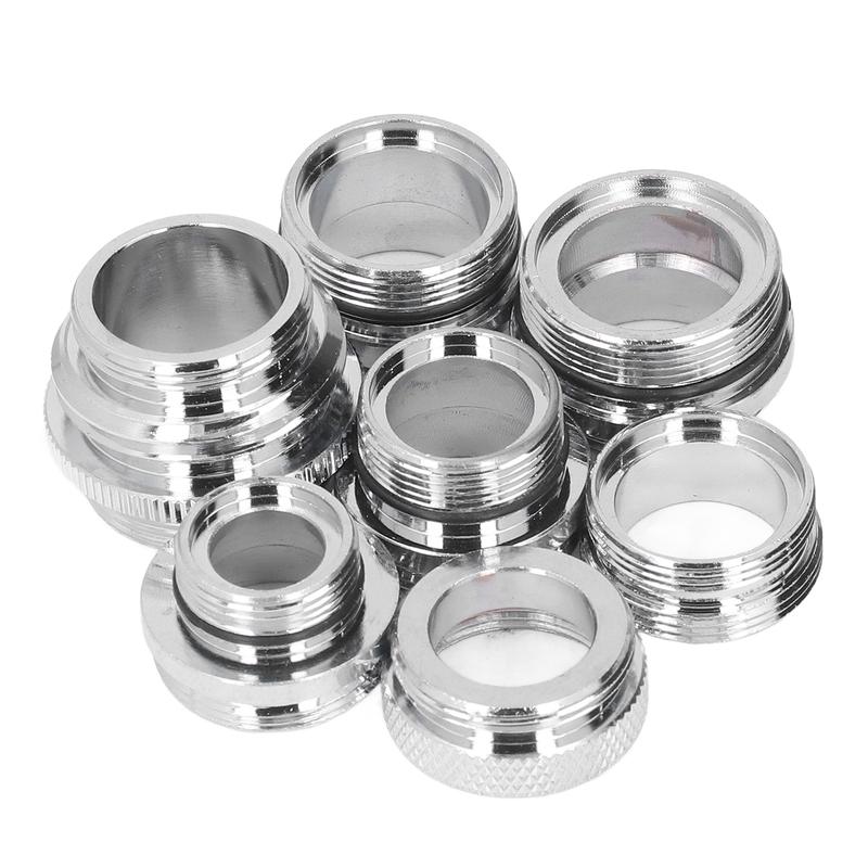 Kit de Adaptadores de Torneira Macho Fêmea com Junta de Latão Aerador Adaptador Conjunto de 7 Peças/Conjunto para Mangueira de Jardim Pia de Cozinha