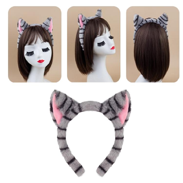 Kids Animal Costume Cats Ears Headband Bowtie Tutu Skirt Tail Set Cats Costumes Accessories for Halloween Party Decors