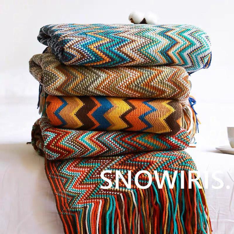 Sun Blanket Knitted Bohemian Air Conditioning Blanket Nap Blanket Sofa Cover Blanket