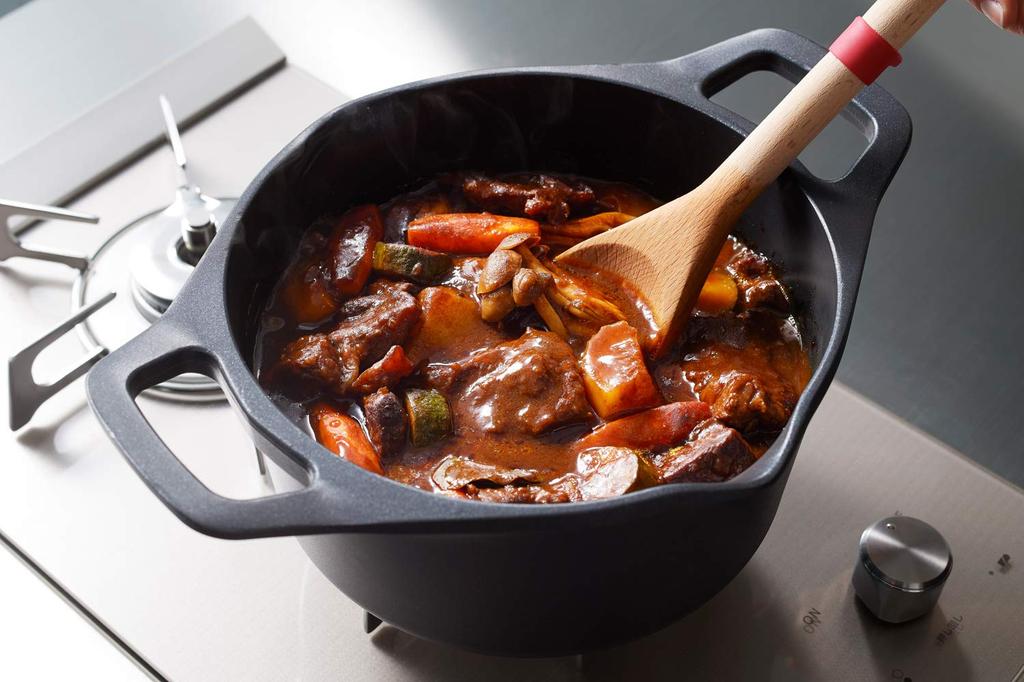T-fal Castline Aroma Stew Pot, 20cm, Black, E22144
