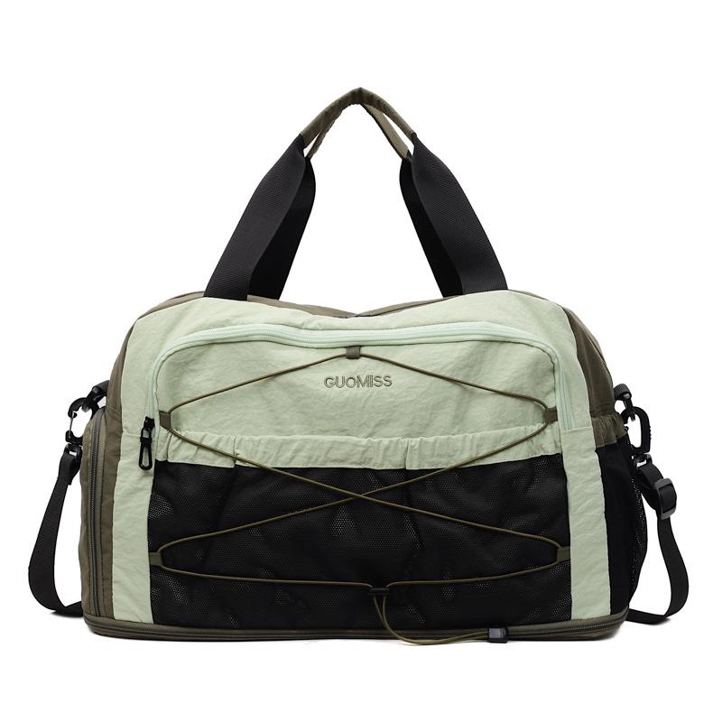 

Large Capacity Portable Travel Bag, Short-distance Travel Storage, Luggage Bag, Wet and Dry Separation, Sports and Fitness Bag зелений