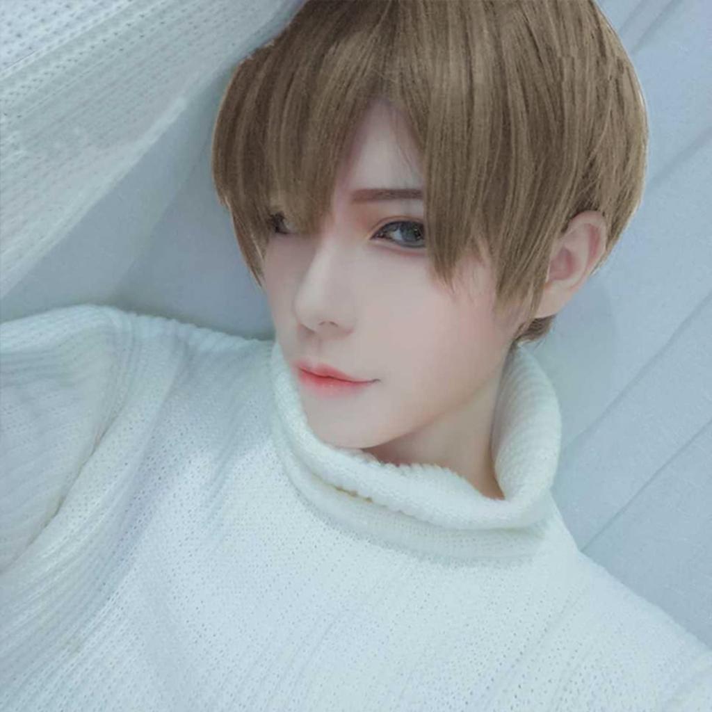 Perucă premium ARZER Perucă scurtă Charisma de profesionist Deghizare naturală respirabilă Mărime unică Se potrivește celor mai multe cu plasă rezistentă la căldură Bărbați Bărbați [Recomandat